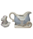 Precious Moments 603384A, Couple in Sleigh Teapot