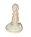 Precious Moments Figurine 617741, Summer's Joy, Mini Pewter Glass Dome
