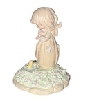 Precious Moments Figurine 617741, Summer's Joy, Mini Pewter Glass Dome