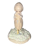 Precious Moments Figurine 617741, Summer's Joy, Mini Pewter Glass Dome