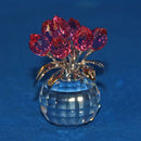 Swarovski Crystal: 626874 Tulips Rose, Rhodium