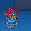 Swarovski Crystal: 626874 Tulips Rose, Rhodium