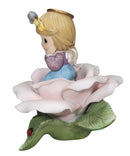 Precious Moments Figurine 634816H, Pink Rose of Sweetness- Angle Sitting