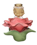 Precious Moments Figurine 634832H, Red Rose of Love- Angel Sitting