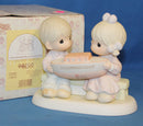 Precious Moments: 635286 Companionship Happens in Our Club | 20 Year Member Commemorative Piece