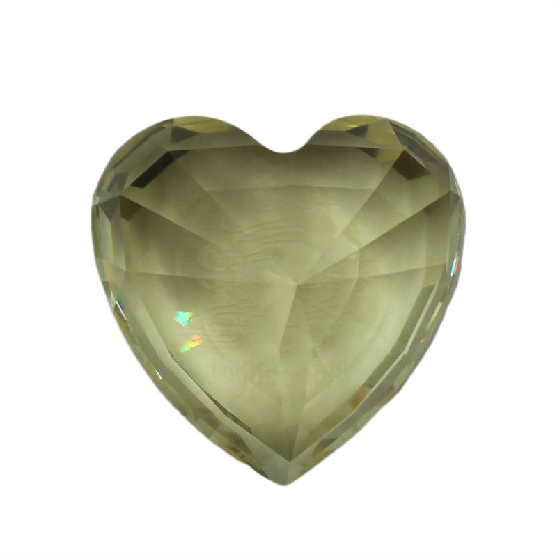 Swarovski Paperweight: 662036 Yellow Heart | SCS