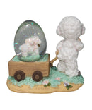 Precious Moments Figurine 667935L, Easter Boy with Lamb Mini Water Ball