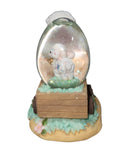 Precious Moments Figurine 667935L, Easter Boy with Lamb Mini Water Ball