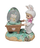 Precious Moments 667943L, Easter Girl with Bunnies Mini Water Ball