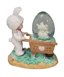 Precious Moments 667943L, Easter Girl with Bunnies Mini Water Ball