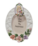 Precious Moments Picture Frame 676608, You are My Happiness- Girl with Flowers