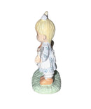 Precious Moments Figurine 694908, God Loveth a Cheerful Giver, Mini Pewter Glass Dome