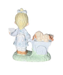 Precious Moments Figurine 694908, God Loveth a Cheerful Giver, Mini Pewter Glass Dome