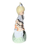 Precious Moments Figurine 694908, God Loveth a Cheerful Giver, Mini Pewter Glass Dome