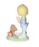 Precious Moments Figurine 694959, Praise the Lord, Anyhow, Mini Pewter Glass Dome