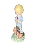 Precious Moments Figurine 694959, Praise the Lord, Anyhow, Mini Pewter Glass Dome