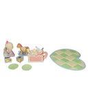 Precious Moments Figurine 705567, Jesus Loves Me Baby Girl and Toys Mini Tea Set