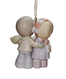 Precious Moments Ornament 730084, Our First Christmas Together, Dated 2000