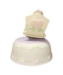Precious Moments Figurine 741010, God Bless this Baby Girl, Plays "Rock a Bye Baby"