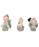 Precious Moments Ornament 747742, Set of 3- Boy/Angel/Mouse