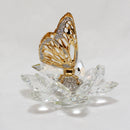 Swarovski Figurine: 7551NR100 In Flight Butterfly - Gold