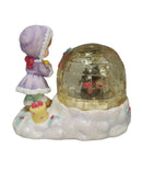 Precious Moments 775355, Girl with Christmas Igloo Waterball