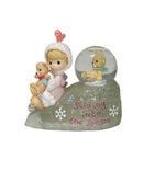 Precious Moments Figurine 775363, Sliding Into the Season- Girl with Bears Waterball