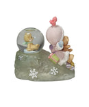 Precious Moments Figurine 775363, Sliding Into the Season- Girl with Bears Waterball