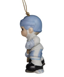 Precious Moments Ornament 802557, Let's Keep Our Eyes on the Goal, Canadian Exclusive