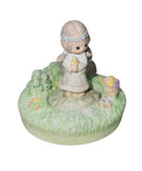 Precious Moments Figurine 818026, His Burden is Light- Native American Girl with Frogs
