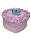 Precious Moments Trinket Box 834003, Heart-Shaped Covered Box with Birds