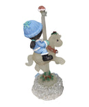 Precious Moments Figurine 843717, Winter's Song Carousel Horse