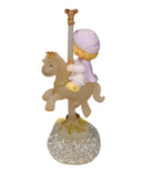 Precious Moments Figurine 843725, Autumn's Praise Carousel Horse