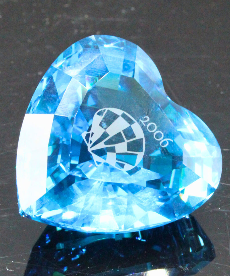 Swarovski Paperweight: 844184 Blue Heart  | SCS