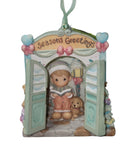 Precious Moments Ornament 863181L, Season's Greetings- Caroling Boy