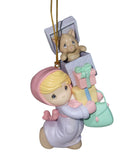 Precious Moments Ornament 886599, Girl with Presents