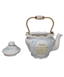 Precious Moments 954896, March Winds Blow Where They Please- Mini Teapot