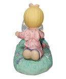 Precious Moments Figurine 960209, Girl Painting Egg Shaped Waterball
