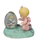 Precious Moments Figurine 960209, Girl Painting Egg Shaped Waterball