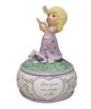 Precious Moments Music Box 990074, You Gave Me Wings to Fly- Girl with Butterfly