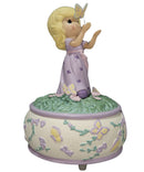 Precious Moments Music Box 990074, You Gave Me Wings to Fly- Girl with Butterfly