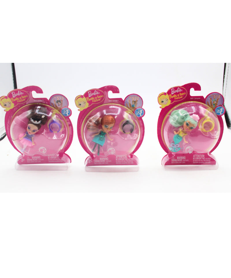 Peek a Boo Barbies Lot of 7