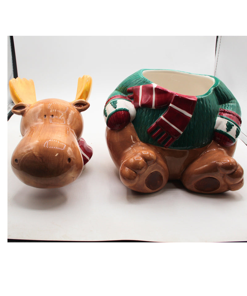 St. Nicholas Square Moose Cookie Jar