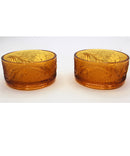 Tiara Amber Sandwich Round with 2 butter dishes