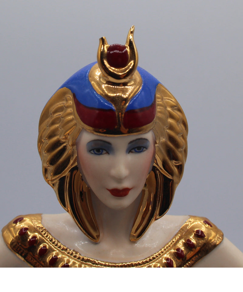 Franklin Mint Collectible Porcelain Figurine - Cleopatra