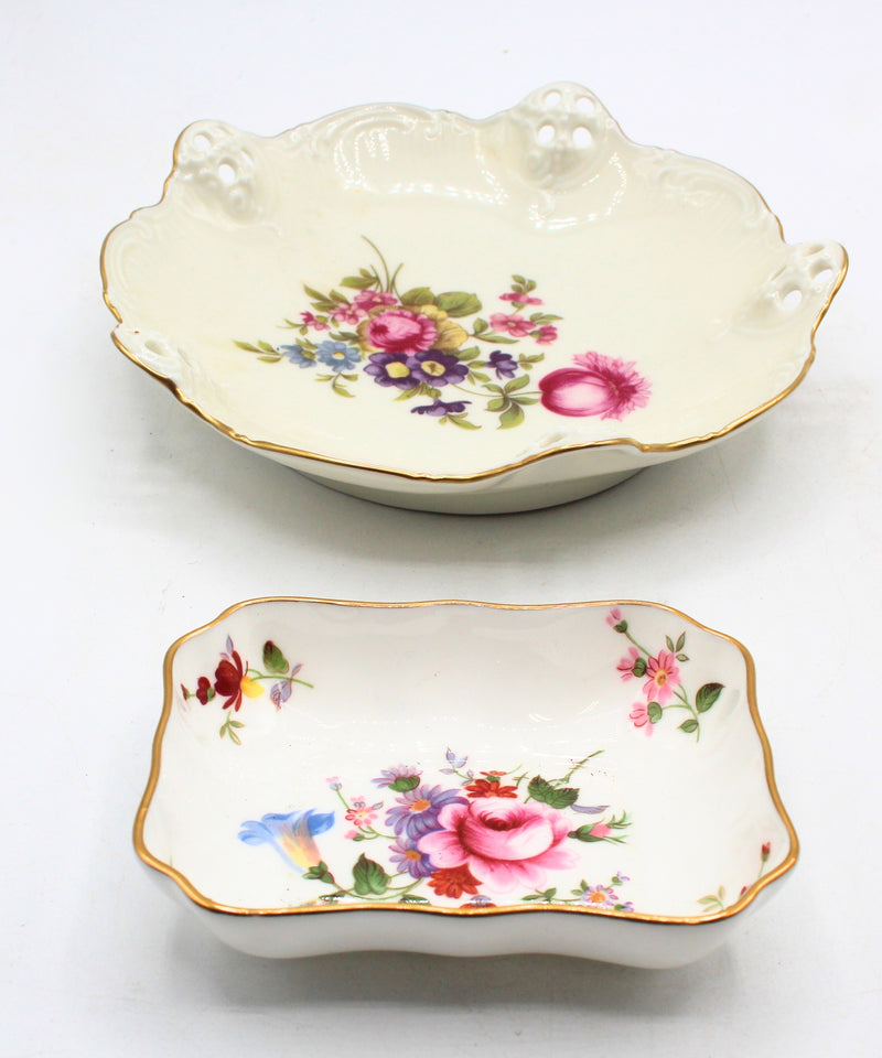 Floral Dishes Set of 2
