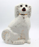 Staffordshire Spaniel Dog Figurine Crazed