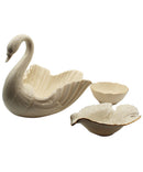 Lenox Swan Bowl, Greenfield Sylvan Bowl, Dove Candy Bowl Lot of 3