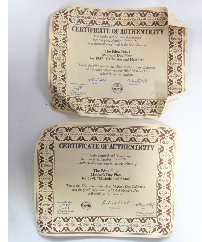 The Hibel Mother's Day collection Plates