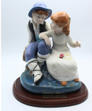 Porcelanas Artisticas Turis Boy Girl Seated